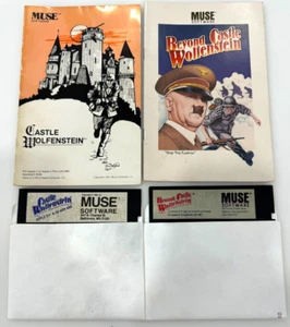 Apple Computer II+ / IIe Beyond Castle Wolfenstein + Wolfenstein + Anleitungen - Bild 1 von 2
