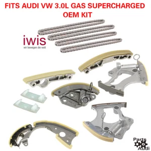 OEM Engine Timing Chain Tensioners Guide Rails Kit For Audi VW 3.0L Supercharged - Picture 1 of 1