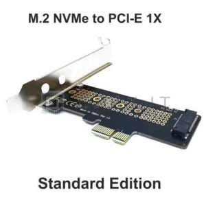 Scheda Adattatore M.2 NVME SSD a PCIe X1 64gbps - Afbeelding 1 van 3
