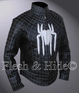 Kid's The Amazing Spider-Man Jacket with White Spider Logo and webbing - Picture 1 of 6