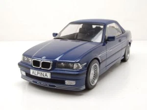 BMW Alpina B3 3.2 Cabrio E36 1996 Modellino Auto Blu Metallico 1:18 MCG - Foto 1 di 9