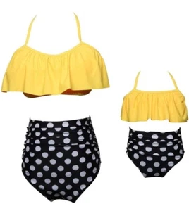 Girls Swimsuit Two Pieces Bikini Set 7-8 Years - Picture 1 of 2