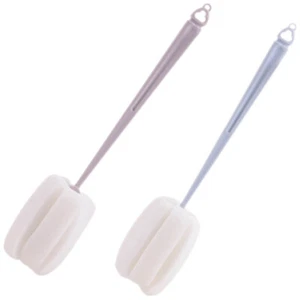 2Pcs Kitchen Convenient Bottle Brush Water Bottle Cleaning Brush Restaurant - Picture 1 of 12