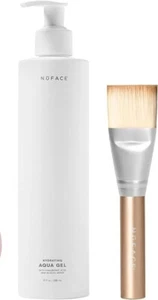 NuFACE Hydrating Aqua Gel Activator W/Hyaluronic Acid 10 oz+FREE Brush EXP 2026!