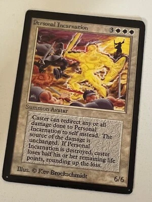 Magic the Gathering MTG Beta Personal Incarnation LP  (Beta Bob) - Image 1 of 2