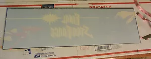FINAL STAR FORCE UNPEELED TECMO 25 3/4-7 3/4" arcade video game sign marquee - Picture 1 of 2