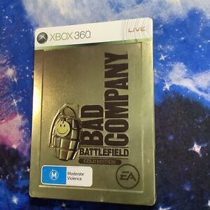 Battlefield Bad Company Gold Edition  Complete Steelbook Xbox 360 Mint Condition