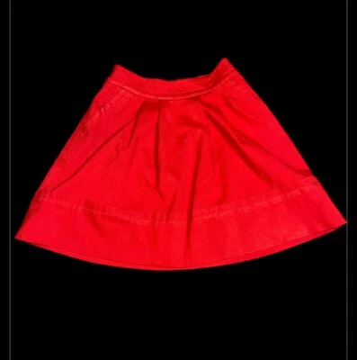 Женская юбка Marc by Marc Jacobs расклешенная плиссированная короткая рубиновая красная маленькая XS - Изображение 1 из 4