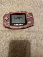 Nintendo Game Boy Advance Fuchsia Handheld System With Nintendo Case