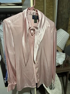 CHARTER CLUB women's pink top with Scarf Neckline 18w:38 - Picture 1 of 8