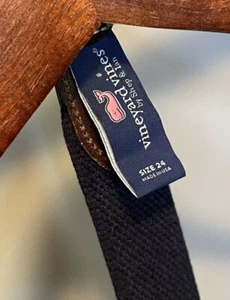 EUC Vineyard Vines Boy's Christmas Truck & Tree Canvas Club Belt Yellow Size 24 - Picture 1 of 3