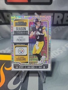 2023 Playoff Contenders 83 Kenny Pickett Pittsburgh Steelers Season Ticket Mojo - Picture 1 of 2