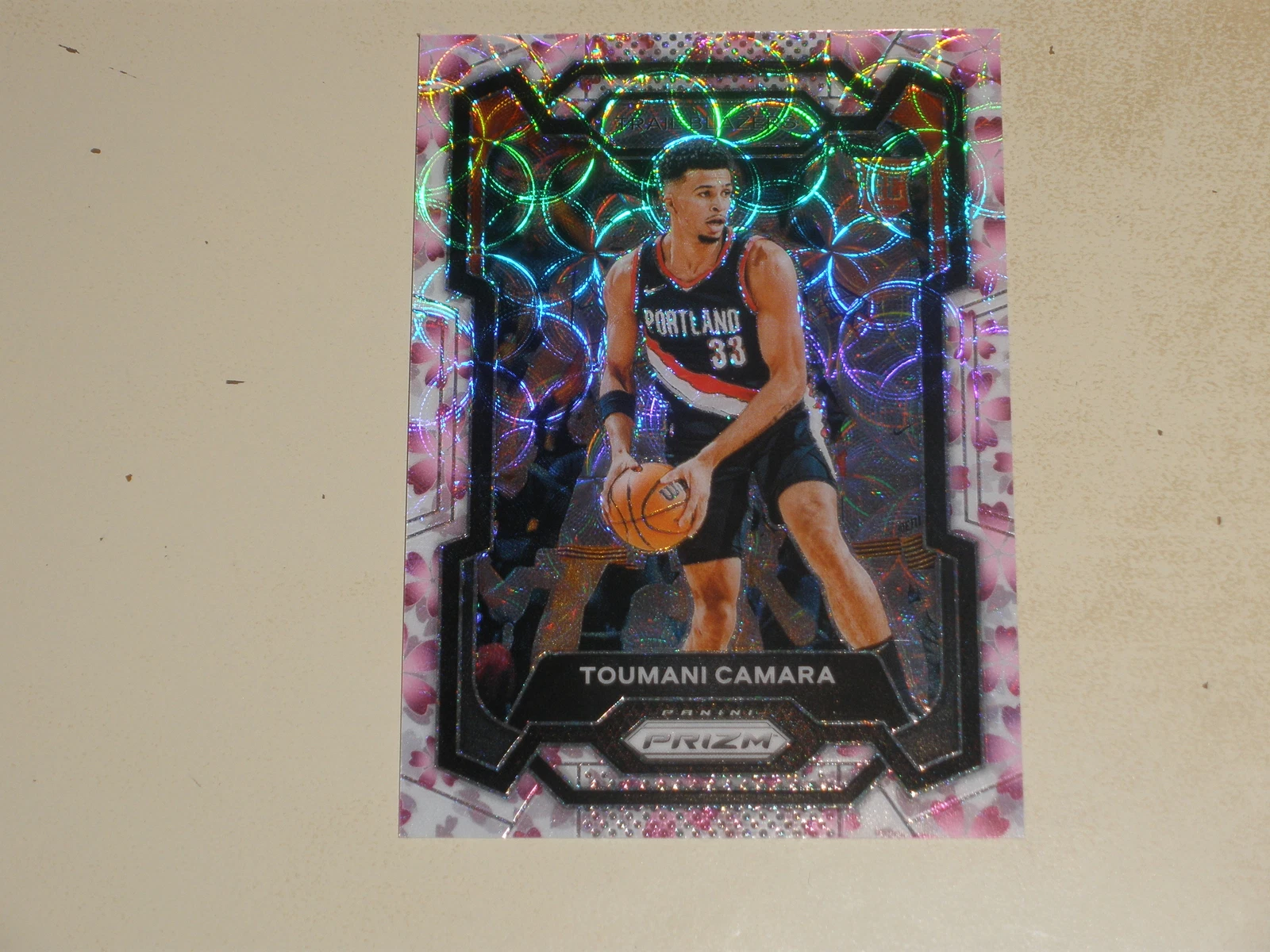 2023-24 Panini Prizm Choice Cherry Blossom Prizm #164 Toumani Camara 07/20 RC
