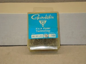Gamakatsu 90 degree Jig Hook, O'Shaugnessy Bend 100 Pack, 1/0 Model 11111-100 - Picture 1 of 3
