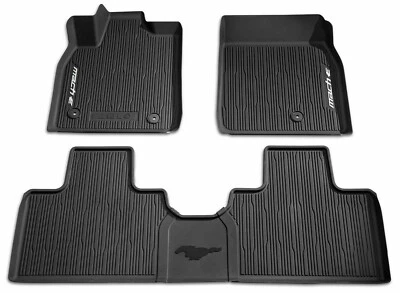 OEM NEW 21-25 Ford Mustang Mach-E All Weather Floor Mat SET Tray Style Rubber 3 - Image 1 of 4