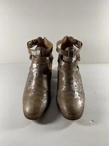 CATO Silver Rose Ankle Boots Dancing Slingback Comfort Women's Size 8.5 Pristine - Picture 1 of 6