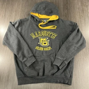 Vintage Marquette Sweatshirt Mens S Gray Hoodie University Golden Eagles Team - Picture 1 of 9