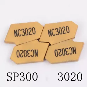 10 PIEZAS Insertos de carburo SP300 3 mm de ancho Insertos de corte para acero - Imagen 1 de 3