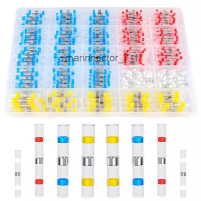 500-160 Solder Seal Sleeve Heat Shrink Butt Wire Connectors Terminals Waterproof - Image 1 of 4