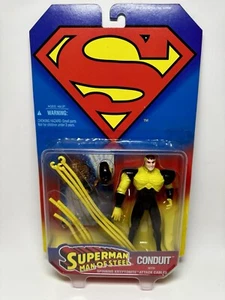 Kenner Superman Hombre de Acero Conducto con Figura de Kryptonita Giratoria 1995 Nuevo - Imagen 1 de 7