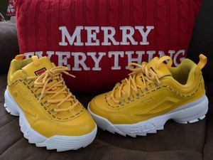 fila yellow shoes womens