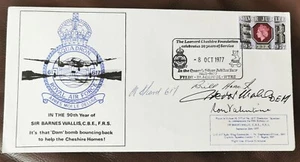 Stamp Cover 90th Birthday of Sir Barnes Wallace & Silver Jubilee Queen Elizabeth - Picture 1 of 3