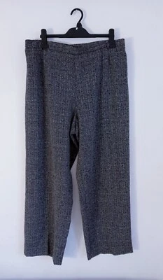 Calça ROMAN ORIGINALS Feminina Cinza Mix Zíper Elástico Cintura Tamanho Reino Unido 22 - Imagem 1 de 4