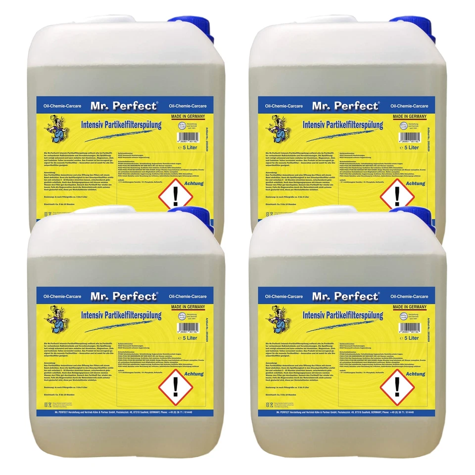 Mr.Perfect® Intensiv Diesel Partikelfilterspülung 4x5L - Partikelfilterreiniger - Bild 1 von 1