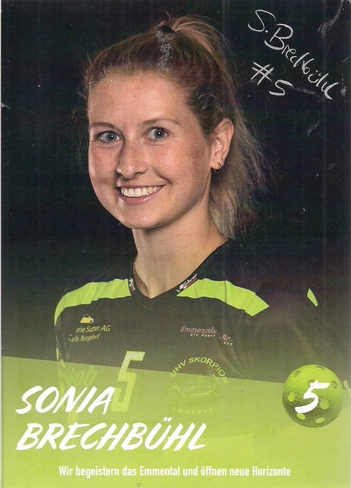 Autogramm Sonia Brechbühl Hockeyspielerin Schweiz Originalunterschrift - Bild 1 von 1
