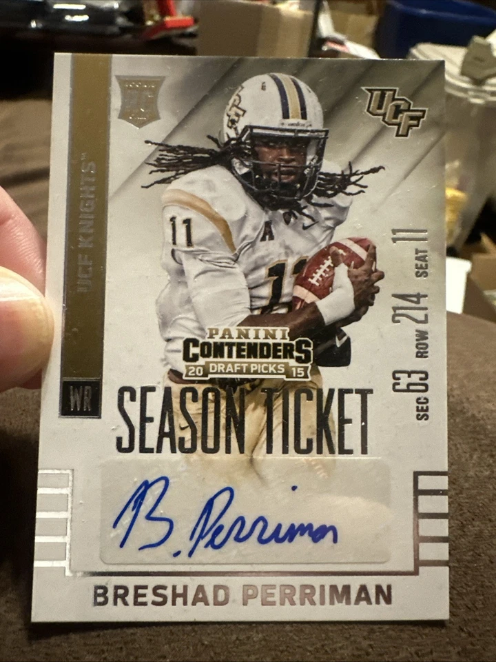 Breshad Perriman 2015 Panini Contenders Draft Picks Season Ticket Auto Rookie RC - Image 1 of 4