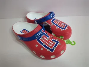 Crocs NBA Los Angeles Clippers Classic Clogs Red Blue Basketball Men Size 12 NEW - Picture 1 of 5