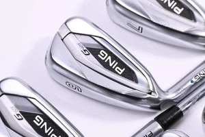 Left Hand Ping G425 Irons / 5-PW+SW / Blue Dot / Regular Flex Ping AWT 2.0 - Picture 1 of 7