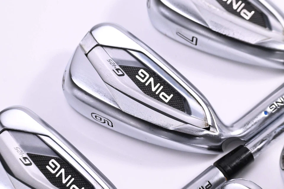 Left Hand Ping G425 Irons / 5-PW+SW / Blue Dot / Regular Flex Ping AWT 2.0 - Image 1 of 4