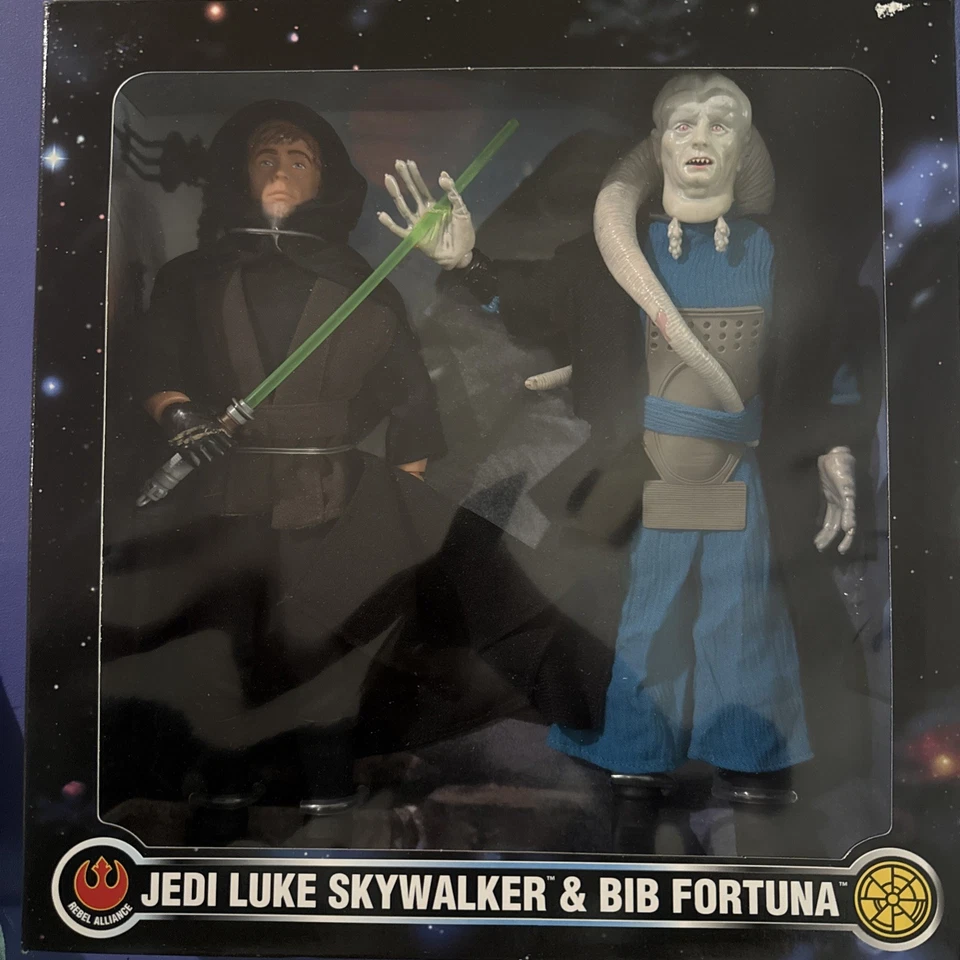 Star Wars FAO Schwartz JEDI LUKE SKYWALKER y BIB FORTUNA 12" 1997 (sin abrir) Foto 1 de 2