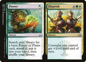 Flower / Flourish 2x FOIL GRN MTG Guilds of Ravnica Uncommon MINT green white - Picture 1 of 1