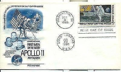 Apolo 11 Primer Hombre en la Luna EE. UU. 10c Primer Día Edición Foto 1 de 1