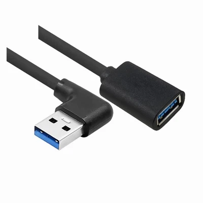 D86 USB 3.0 Extension Cable 30cm 90° Angled Right Adapter for PC Laptop - Image 1 of 4