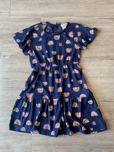 Girls Stitch Fix Love Glam Girl Rainbow Flutter Sleeve Summer Rainbow Dress Sz 5 - Picture 1 of 3