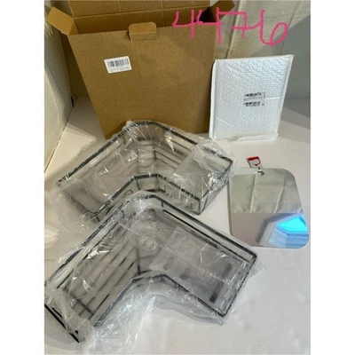 NEW Amazon Corner Shower Caddy Matte Black, Mirror & 6 Luffas All New - Image 1 of 4