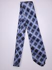 Bill Blass Essentials Mens Formal Necktie 58"Lx3"W Navy/Gray Neck Tie