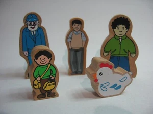 PERSONEN / CHARAKTERE passend für Holzstraße / Zug Schienen (passt Brio Thomas) FB01 - Bild 1 von 3