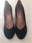 Office London Women Black Suede Leather Size 5 (A29).