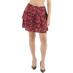 Mini falda City Studio para mujer con estampado floral texturizado línea A talla S - Imagen 1 de 8