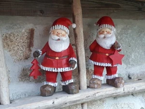 Weihnachtsmann Dekoration Advent Nikolaus Fensterdeko Tischdeko Weihnachten - Bild 1 von 3