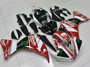 Fit for 2009-2011 YZF R1 White Red ABS Injection Mold Bodywork Kit Fairing Kit - Picture 1 of 8