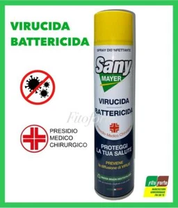 SANY MAYER DISINFETTANTE SANIFICANTE VIRUCIDA BATTERICIDA SPRAY 400 ML - Foto 1 di 1