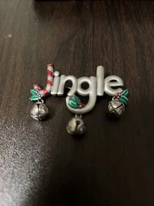 Damen Weihnachts Brosche Anstecknadel Jingle von JJ Jonette Zinnfarben Glocken - Bild 1 von 7