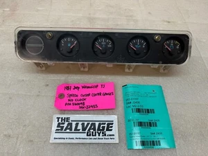 87-95 Jeep Wrangler YJ OEM GRUPO DE CALIBRE CENTRAL MÉTRICO P56004890 - Imagen 1 de 10