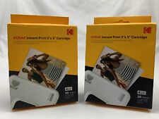 2 Kodak Instant Print 3"x 3” Cartridge Packs 60 Sheets W/ Extra Photo Paper