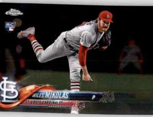 2018 Topps Chrome Update Miles Mikolas Rookie RC Insert MLB PWE Cardinals #7 - Picture 1 of 2
